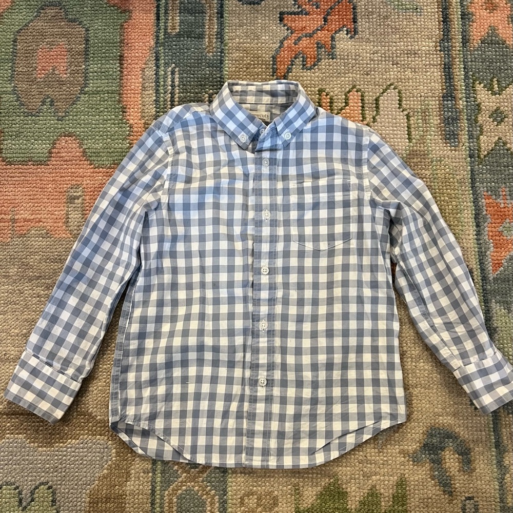 Crewcuts Blue Checkered Shirt